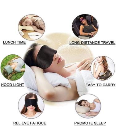 Mission Sweet Pure Mulberry Silk Eye Mask - Black - Buy Online on GoSupps.com