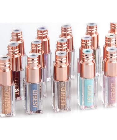 Diamond Glow Liquid Eye Shadow 7 Colors Set Metals Glitter Shimmer Eyeliners Long Lasting Waterproof Sparkling - Buy Online on GoSupps.com