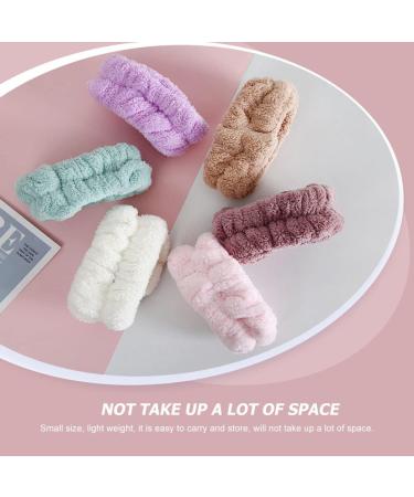 WOONEKY 4paires Bandeaux De Poignet Absorbants Peluche Pour Femmes Parfait Pour Maquillage Le Sport Lavage Du Visage Couleurs l gantes Et Pratiques - Buy Online on GoSupps.com