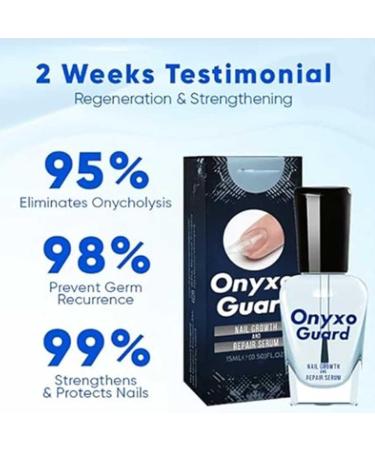 OnyxoGuard Nail Growth and Repair Serum Serum Nail Strengthener Nail Strengthening and Growth for Thin Nail Brittle & Damaged Strengthener Base Coat Nail Polish Repair Nail Growth Treatment (2Pcs) - Buy Online on GoSupps.com