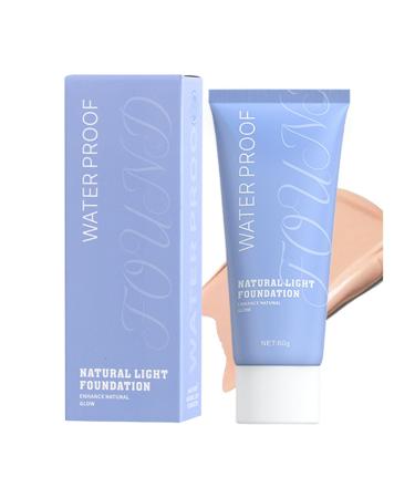 Xijobido Liquid Foundation Long Lasting Coverage Concealer Liquid Covering Makeup For Oily Combination Sensitive Skin 02 natural