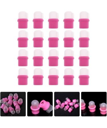 Lot De 20 Bouchons Dissolvants Pour Ongles Professionnels Taille Standard En Silicone Rose Accessoires Pratiques Pour Manucure Maison Et Salon De Nail Art - Buy Online on GoSupps.com