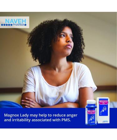 Magnox Lady Magnesium Capsules (60 ct) for PMS & Menopause Symptoms - Naveh Pharma - Buy Online on GoSupps.com