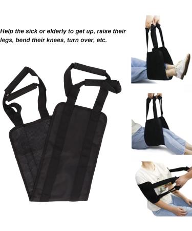 Natudeco Black Transfer Belt - Double Handle Breathable Oxford Fabric Ideal for Patient Lifting & Elderly Care - Buy Online on GoSupps.com