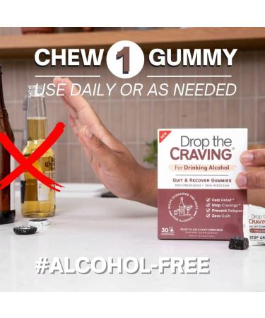 Quit Drinking Aid Gummies | Fast-Acting Support for Cravings | Non-Addictive Formula (30 Count) - Buy Online on GoSupps.com
