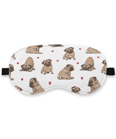 French Bulldog Silk Sleep Masks for Women Men Dog Lovers Gifts for Women Dog Blindfold for Sleeping Eye Masks Funny Travel Sleep Mask Adjustable Sleep Mask Travel Sleep Gifts for Dog Lovers
