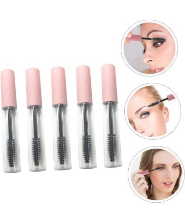 Healeved 25 Pcs Mascara Tube Cosmetic Containers Makeup Eyelash Brush Abs Pink Filling Lip Gloss Tube - Buy Online on GoSupps.com