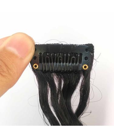 Doren Deep Curly Clip In Human Hair Extensions 24 Inch - Brazilian Remy 120g Wavy Curly Hair for Women - Natural Color, 8Pcs 20 Clips - Buy Online on GoSupps.com