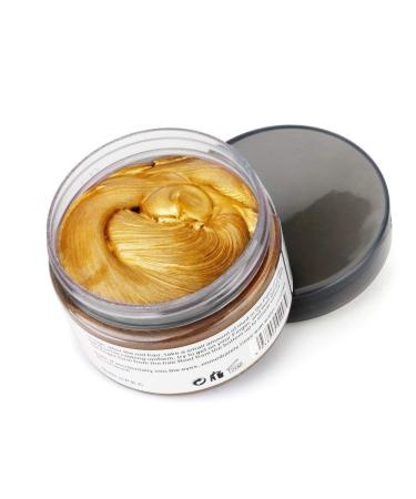 NYKKOLA 2020 Hair Wax Dye - Washable Gold Styling Cream for Natural Hairstyles Temporary DIY Hair Color & Pomade for Party & Cosplay - Buy Online on GoSupps.com