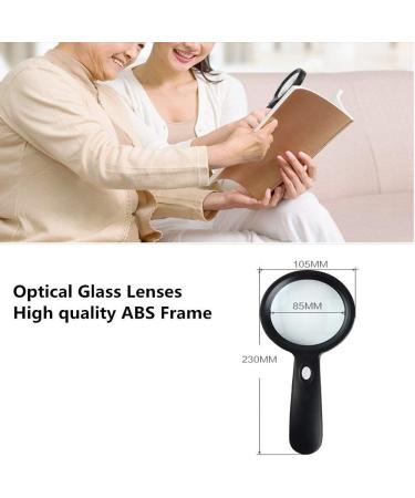 Magnifying Glass Old Man Reading HD Mobile Phone Repair Simple LED Extension Mirror Handheld 10X Good Times - Buy Online on GoSupps.com