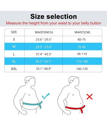 Orangehome Lower Back Support Belt XL Size for Men and Women - Instant Pain Relief from Sciatica, Herniated Disc, Scoliosis - Waist 45.3-55.1 - Buy Online on GoSupps.com