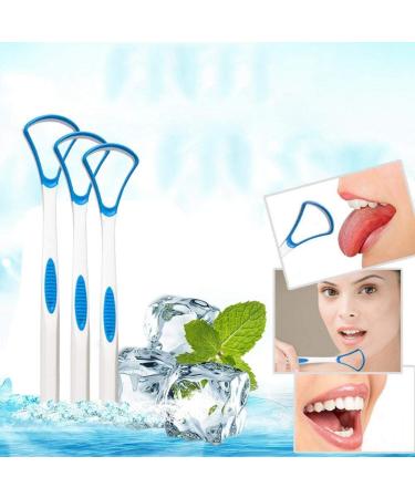 Silicone Tongue Scraper & Brush - Food Grade Effective Bad Breath Care | R9j0 - Buy Online on GoSupps.com