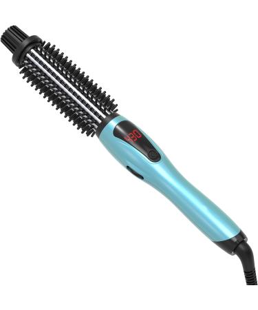 Curling Iron Brush Dual Voltage Ceramic Tourmaline Anti-Scald Bristles Instant Heat Up Curling Iron Ionic Hair Curling Wand for All Hair Types Gife for Women (1 Inch)