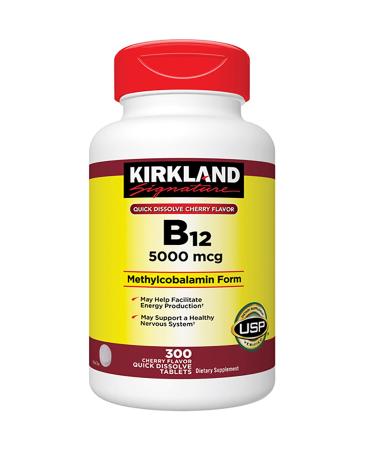 Kirkland Signature B12 5000 mcg.  300 Quick Dissolve Tablets