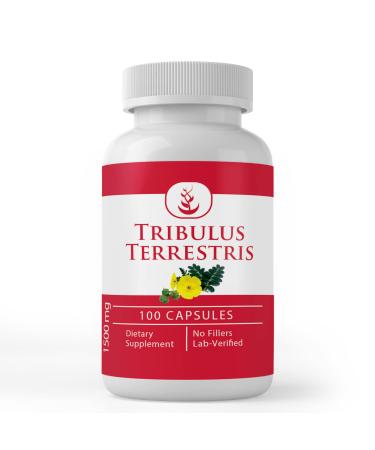 Pure Original Ingredients Tribulus Terrestris (100 Capsules) Always Pure, No Additives Or Fillers, Lab Verified 1500 mg