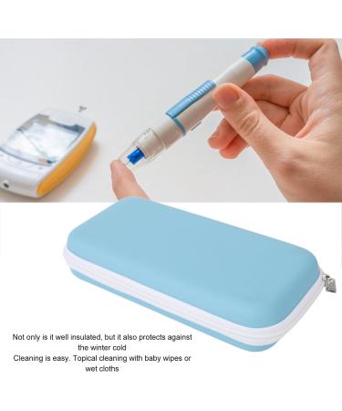 Insulin Cooler Travel Case Medical Cooler Bag Odorless Lightweight Easy to Clean Insulin Pen Insulation (Light Blue) - Buy Online on GoSupps.com