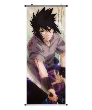 CosplayStudio Large Naruto Roll Picture / Kakemono Fabric Poster 100 x 40 cm Motif: Sasuke Uchiha