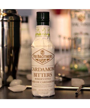Fee Brothers Cardamom Boker's Style Cocktail Bitters - 5 oz | Premium Quality Bitters - Buy Online on GoSupps.com