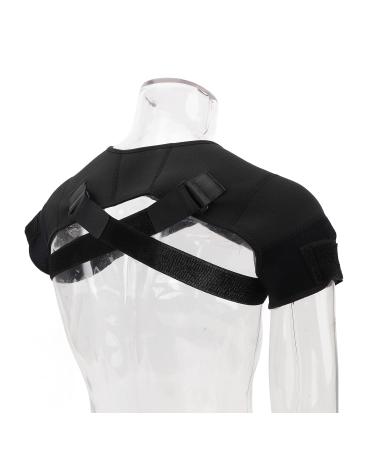 Buy Generic Shoulder Stability Bandage - Double Shoulder Support & Versatile Back Attachment | Prevent Fitness Injuries - Black - Buy Online on GoSupps.com