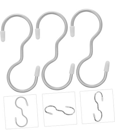 Alipis 3pcs Hook up Hangers Clothes Hanger Clothes Rack Towel Rack Coat Hooks Bathroom Door Stainless Steel - Buy Online on GoSupps.com