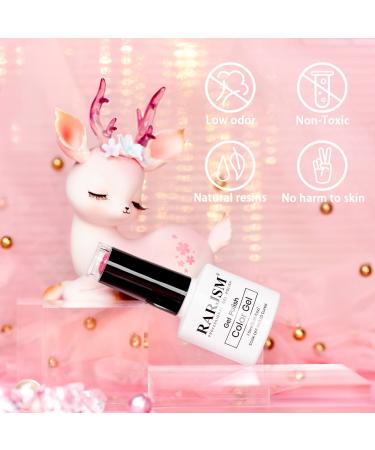 RARJSM Pink Gel Nail Polish - 7.5ml Reflective Glitter Neon Shimmer | Summer Candy Collection - Buy Online on GoSupps.com