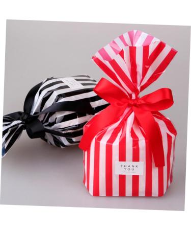 ORFOFE 150pcs Candy Bags Cellophane Treat Bags Storage Bag Christmas Candy Bag Bag Stripe Biscuit Bag - Buy Online on GoSupps.com