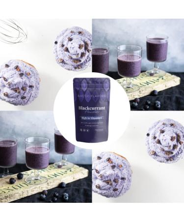 Arctic Flavors Blackcurrant Powder 100% Sustainably Sourced Whole Blackcurrants from the Pure Nature of Finland High in Antioxidants and Vitamin C All-natural Superfood 85g 3.0oz - Buy Online on GoSupps.com
