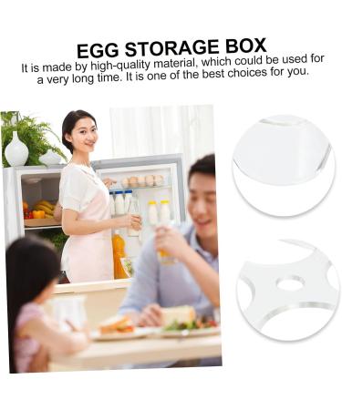 Mikikit Egg Storage Box Storage Bins Storage Drawers Boiled Eggs Server Egg Holder Platter Refrigerator Assorted Color 14.8x9.7x2cm - Buy Online on GoSupps.com