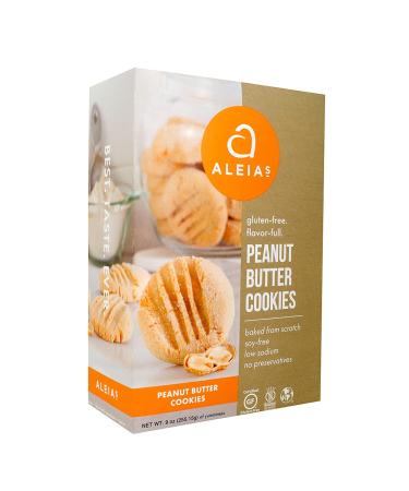 Aleias Gluten Free Peanut Butter Cookies, 9 Ounce - 6 per case.