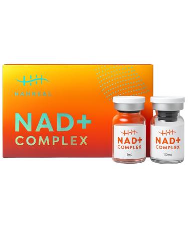 NAD+ Complex Skin Booster with NAD+ HA Peptides & Collagen 2025 Microneedle Serum Made in Korea (120mg + 5ml)
