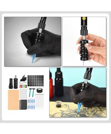 Healeved Tattoo Needles Complete Tattoo Pen Kit with Rotating Storage Rack - WSTZ1234 01 | Tattoo Kit for Beginners and Artists - Buy Online on GoSupps.com