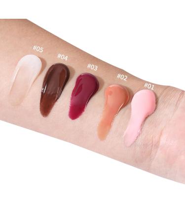 5 Colors Hydrating Lip Glow Oil - Moisturizing Tinted Gloss for Plump Soft Lips | International Shipping Available - Buy Online on GoSupps.com
