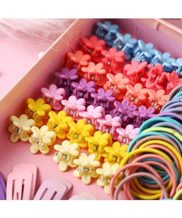 Shop Hcliptie 780-Piece Baby Girl Hair Jewelry Set - Colorful Hair Clips Ties & Hairpins for Toddlers - Buy Online on GoSupps.com