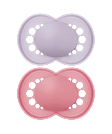 MAM Original Pacifier 18+ Months - 2 Pack Silicone Baby Pacifiers with Sterilization Box - Random Color - Buy Online on GoSupps.com