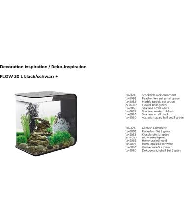 Biorb Large Horn Coral - Natural Plastic Aquaria Decoration | Easy Cleaning for Fresh & Saltwater | Black - Buy Online on GoSupps.com