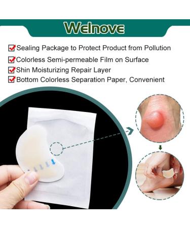 Welnove Adhesive Heels Blister Cushioned Bandages - 14 Pack for Men and Women - Buy Online on GoSupps.com