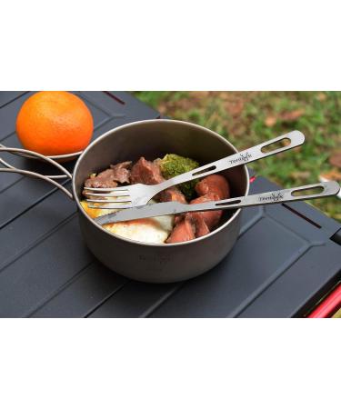 Tentock Titanium Bowls Set - 500ml + 600ml - Ultralight Camping Cookware - Buy Online on GoSupps.com