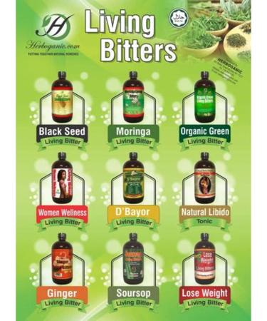 Herboganic Moringa Living Bitters - Pure and Potent Herbal Supplement - Buy Online on GoSupps.com