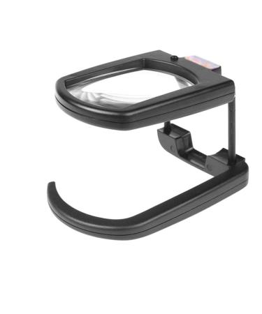 Lightweight Magnifying Glass 10 Times Hd Folding Desktop Magnifying Glass with Light for The Elderly to Read Electronic Repair Tools Lofty Ambition