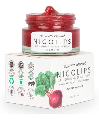 NicoLips Combo Pack | Lip Lightening Scrub Lip Balm For Dark Dry Chapped & Damaged Lips
