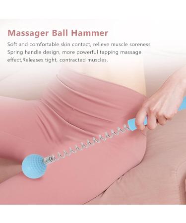 Rfeeuubft Manual Golf Ball Massager Hammer - Relieve Back & Shoulder Pain | Blue Body Massage Tool for Tiredness Relief - Buy Online on GoSupps.com