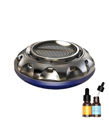 Copangle car frame diffuser solar-operated rotating oil diffuser for self-structuring auto-aroma therapy durable car diffuser for car SUV truck blue