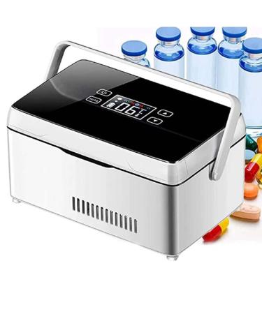 Portable Insulin Cooler Box Mini Insulin Cooler Intelligent Cooling Rechargeable Car Portable Small Fridge for Travel/Interferon/Drug Storage