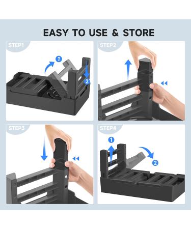ELS PET Raised 2-in-1 Elevated Dog Bowl with Slow Feeder & Non-Spill Water Bowl | Adjustable Stand for Small, Medium & Large Dogs/Cats - Buy Online on GoSupps.com