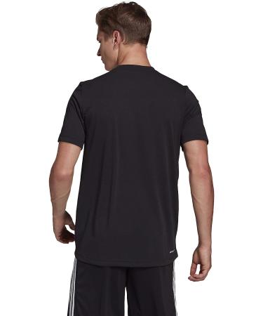 adidas Men's Designed 2 Move Feelready T-Shirt XL - Black/White - Buy Online on GoSupps.com