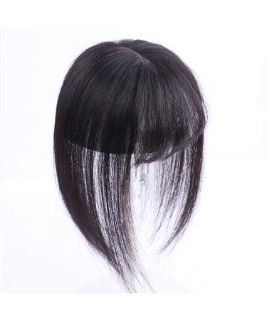 Clip In Crown Topper Real Hair with 3D Bangs for Thinner Hair - Dark Brown 30.5 cm Ideal Hair Accessory for Women - International Shipping Available - Buy Online on GoSupps.com