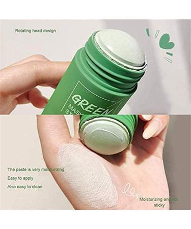  None Brand Green Tea Purifying Clay Stick Mask Face Moisturizes Oil Control Anti-Acne Solid Mask Deep Clean Pore Improves Skin for All Skin Types Men Women - Buy Online on GoSupps.com