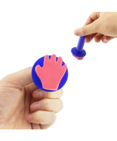 Kuqqi 12pcs Assorted EVA Sponge Painting Stamper Foam Brushes - Ideal for Painting, Drawing, Crafts, and DIY Projects - Buy Online on GoSupps.com