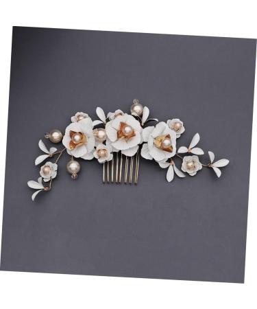 Ipetboom Bridal Headpiece Crystal Headpiece Women Hair Accessories Hair Jewels for Women Bridal Headdress Soap Dispenser Foam Tiara Bridal Comb Bride Wedding Hair Comb - Buy Online on GoSupps.com