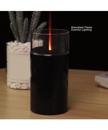 Buy 3D Flame Candle Light Cool Mist Humidifier - Portable Aroma Diffuser for Bedroom (60ml Black) | International Shipping - Buy Online on GoSupps.com